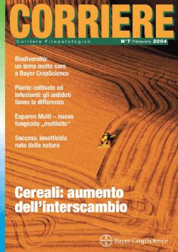 PUBBLICATO IL CORRIERE FITOPATOLOGICO BAYER N. 7 - ANNO 2004
