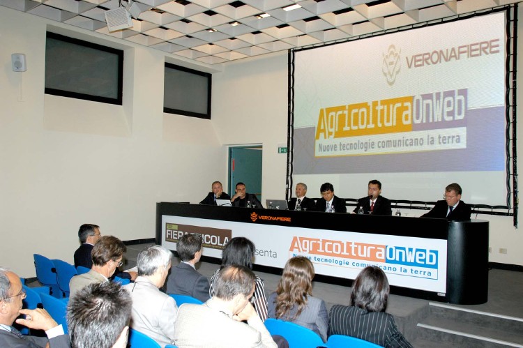 Un'immagine del workshop in Fieragricola dedicato ad AgricolturaOnWeb