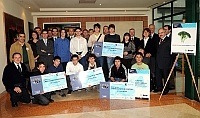 Foto di gruppo dei vincitori del concorso di Generazione A