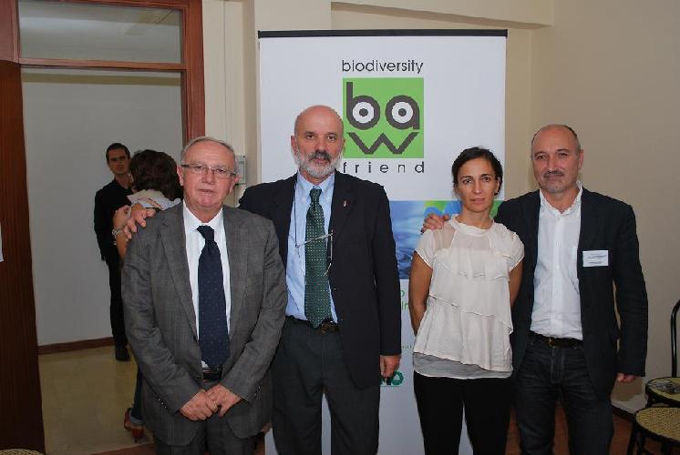 Da sinistra: Roberto Fiammenghi, Cesare Bellò, Maria Chiara Ferrarese, Gianfranco Caoduro