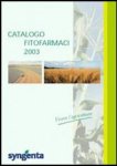 IL CATALOGO FITOFARMACI 2003 DI SYNGENTA CROP PROTECTION