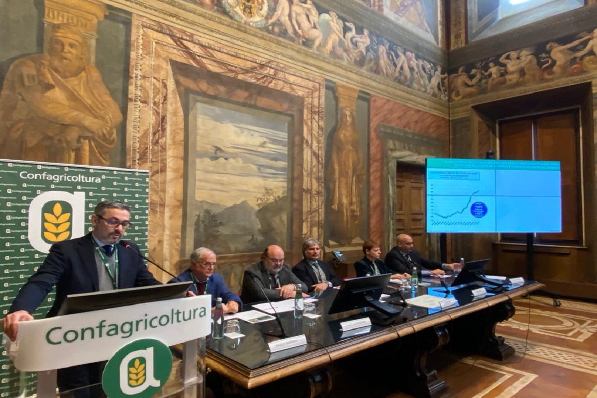 Denis Pantini di Nomisma (in foto a sinistra) ha ricordato i numeri della filiera olivicola olearia ed il posizionamento dell'Italia nel mondo