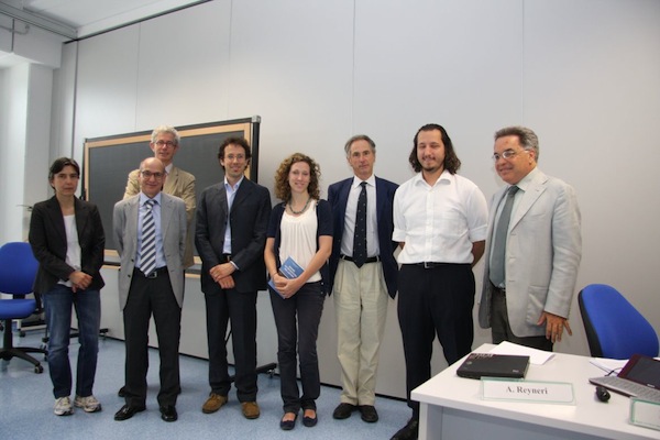 Gaëlle Ridolfi con i docenti e i promotori del premio Becich