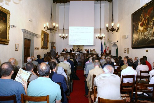Un momento dell'incontro che si è tenuto a Firenze presso l'accademia dei Georgofili