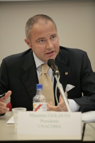 Il presidente di FederUnacoma, Massimo Goldoni