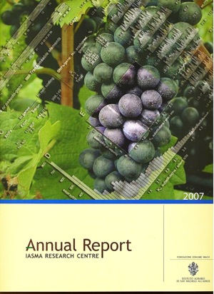 La copertina del report annuale 2007 dell'Istituto agrario di San Michele all'Adige