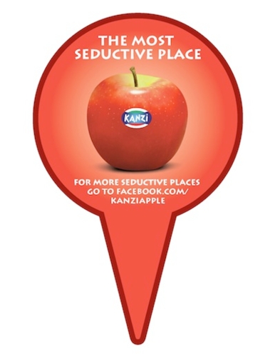 I pinpoints di Kanzi® indicano i luoghi più seducenti del pianeta su Facebook