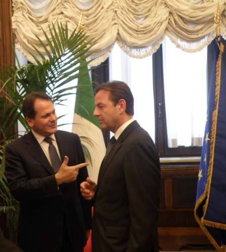 Il ministro Romano ed il ministro austriaco Berlakovich