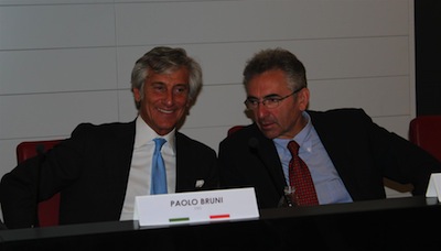 Paolo Bruni e Tiberio Rabboni all'incontro organizzato dal Cso