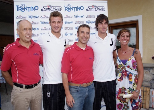 Da sinistra a destra: Silvio Bertoldi, Marco Motta, Michele Scrinzi, Paolo De Ceglie e Sara Bellini, responsabile marketing Sant'Orsola
