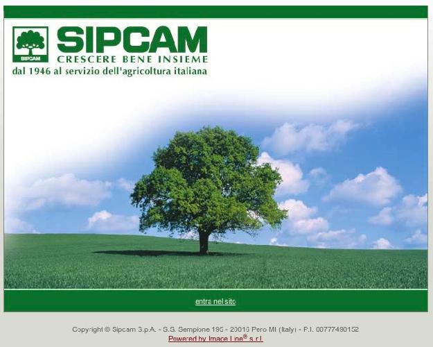 Home page del sito Sipcam.it