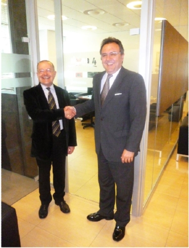 Augusto Callegati Gallignani, presidente Sigma 4 Spa, e Francisco Perez Salinas, direttore commerciale del Gruppo Ausa