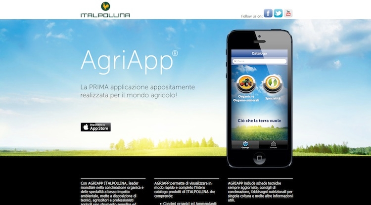 Agriapp®, l’innovativa applicazione agricola per iPhone di Italpollina