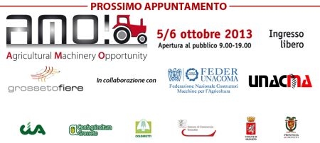 AMO! Agricultural Machinery Opportunity, in programma il 5 e 6 ottobre prossimi