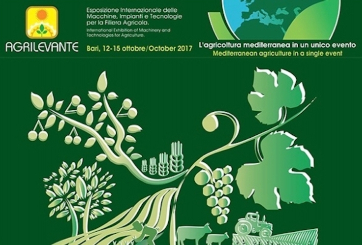 La prossima edizione di Agrilevante si svolgerà a Bari dal 12 al 15 ottobre 2017
