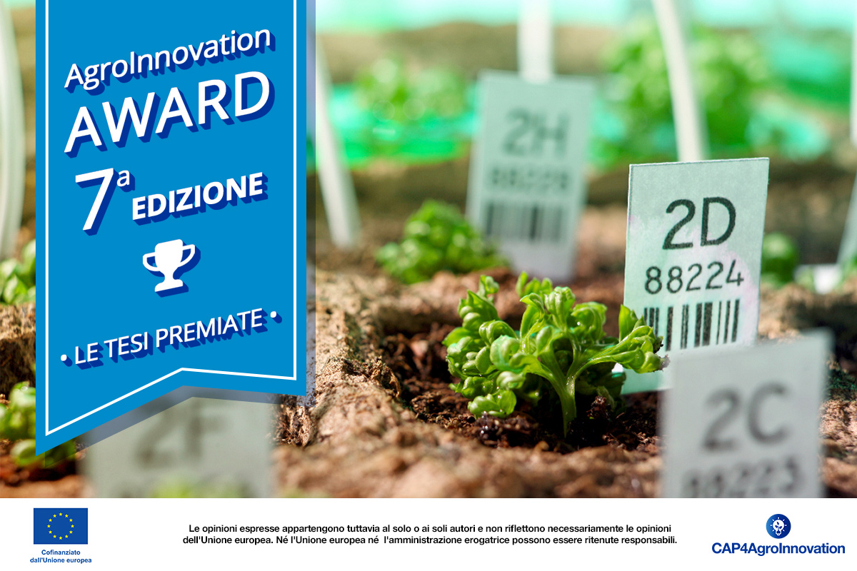 AgroInnovation Award è il premio di laurea che promuove la diffusione di approcci innovativi, strumenti digitali e l'utilizzo di internet in agricoltura