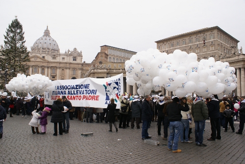 Un momento della manifestazione organizzata dall'Associazione italiana allevatori