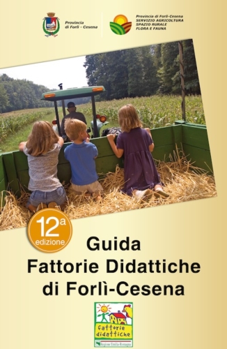 La copertina della Guida delle fattorie didattiche di Forlì-Cesena 