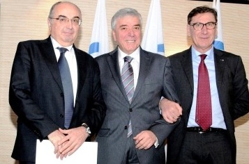Da sinistra Maurizio Gardini, Rosario Altieri e Mauro Lusetti
