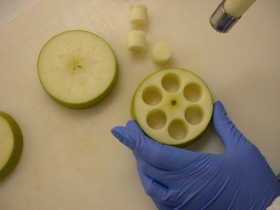 L'analisi in laboratorio delle mele