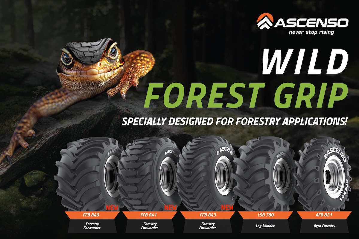 Ascenso amplia la sua linea di pneumatici forestali con la nuova serie FFB