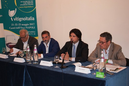 Da sinistra a destra: Mario Ciardiello, Costantino Brancia d’Apricena, Stefano Localzo, Felice Biasco