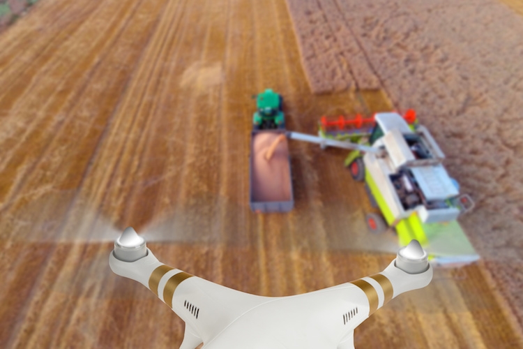 I droni sono utilizzati per raccogliere informazioni importanti per l'azienda agricola