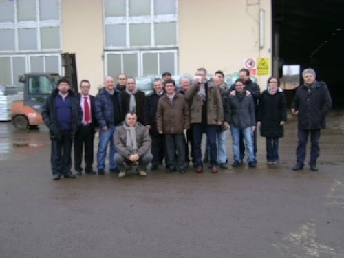 La delegazione del Caip Bologna e Modena durante la visita agli stabilimenti Biofert