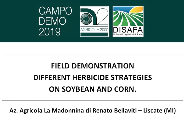 Campo demo si è tenuto lo scorso 18 giugno all'azienda agricola La Madonnina di Renato Bellaviti di Liscate (Mi)