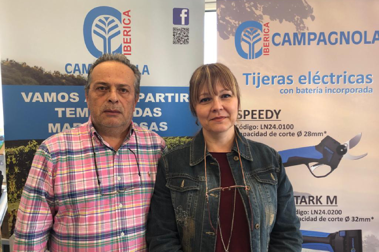 Maurizio Guerra, direttore di Campagnola Ibérica de Suministros Agricola e sua moglie Timea Partoc, capo dell'amministrazione