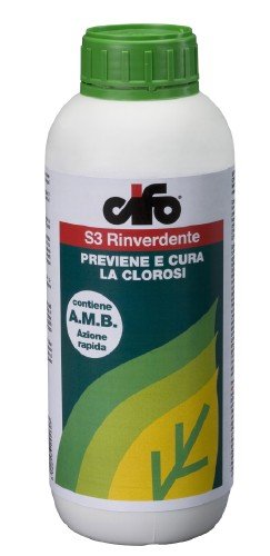 Contro la clorosi S3 rinverdente fogliare liquido, la novità Cifo