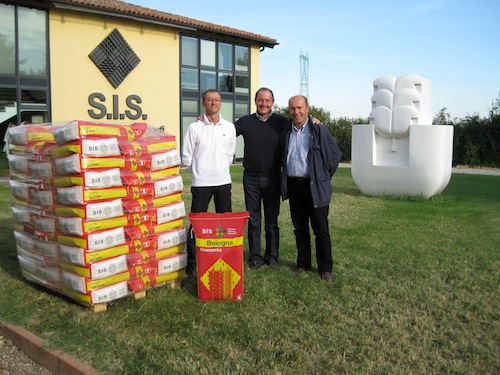 Claudio Mattioli, direttore di Sis, con Stefano Ravaglia e Antonio Lelli