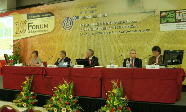  Un momento del Forum della Compagnia delle Opere Agroalimentare