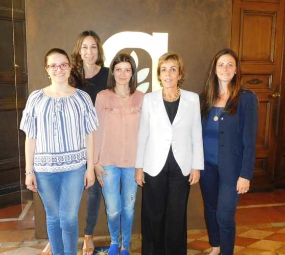 Orsola Balducci (con la giacca bianca) e le vicepresidenti e le consigliere di Confagricoltura donna Lazio