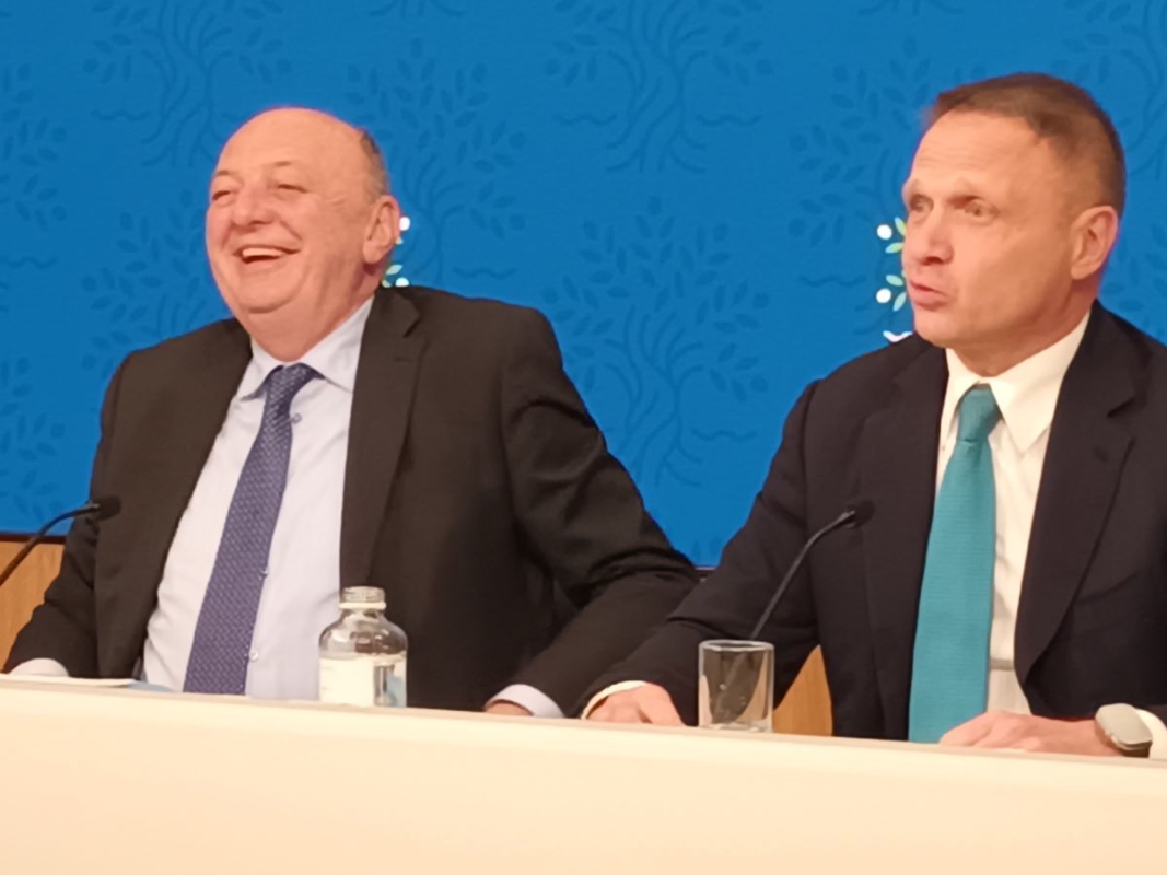 In foto, i ministri Gilberto Pichetto Fratin e Francesco Lollobrigida durante la conferenza stampa di presentazione del decreto legge