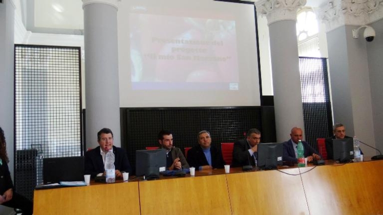 Un momento della presentazione alla stampa dell'iniziativa sostenuta dalla Coldiretti Campania e dal Consorzio tutela del San Marzano