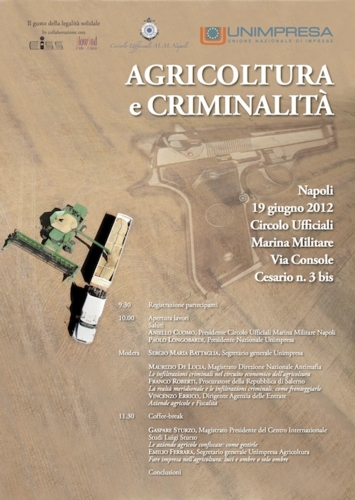 'Agricoltura e criminalità', 19 maggio 2012 a Napoli