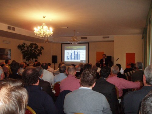 Un momento del convegno organizzato da Purina® nei pressi di Cremona, al quale hanno partecipato numerosi allevatori e operatori del settore.