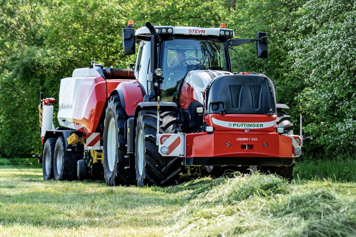 Pöttinger Liquido F 3000 è il nuovo sistema per l'inoculo di additivi da insilato durante la pressatura