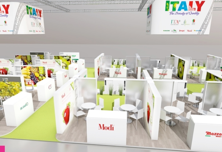 Lo stand Italy a Fruit Logistica 2016
