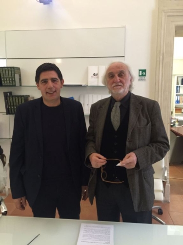 Da sinistra: Alessandro Mastrocinque presidente della Cia Campania, e Alessandro Bianchi rettore dell'Università telematica Pegaso