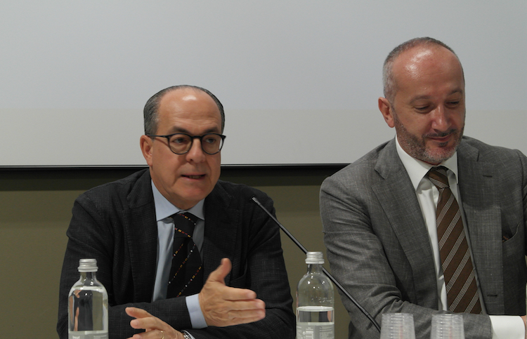 Da sinistra Paolo De Casto e Alesandro Malavolti, presidente di FederUnacoma