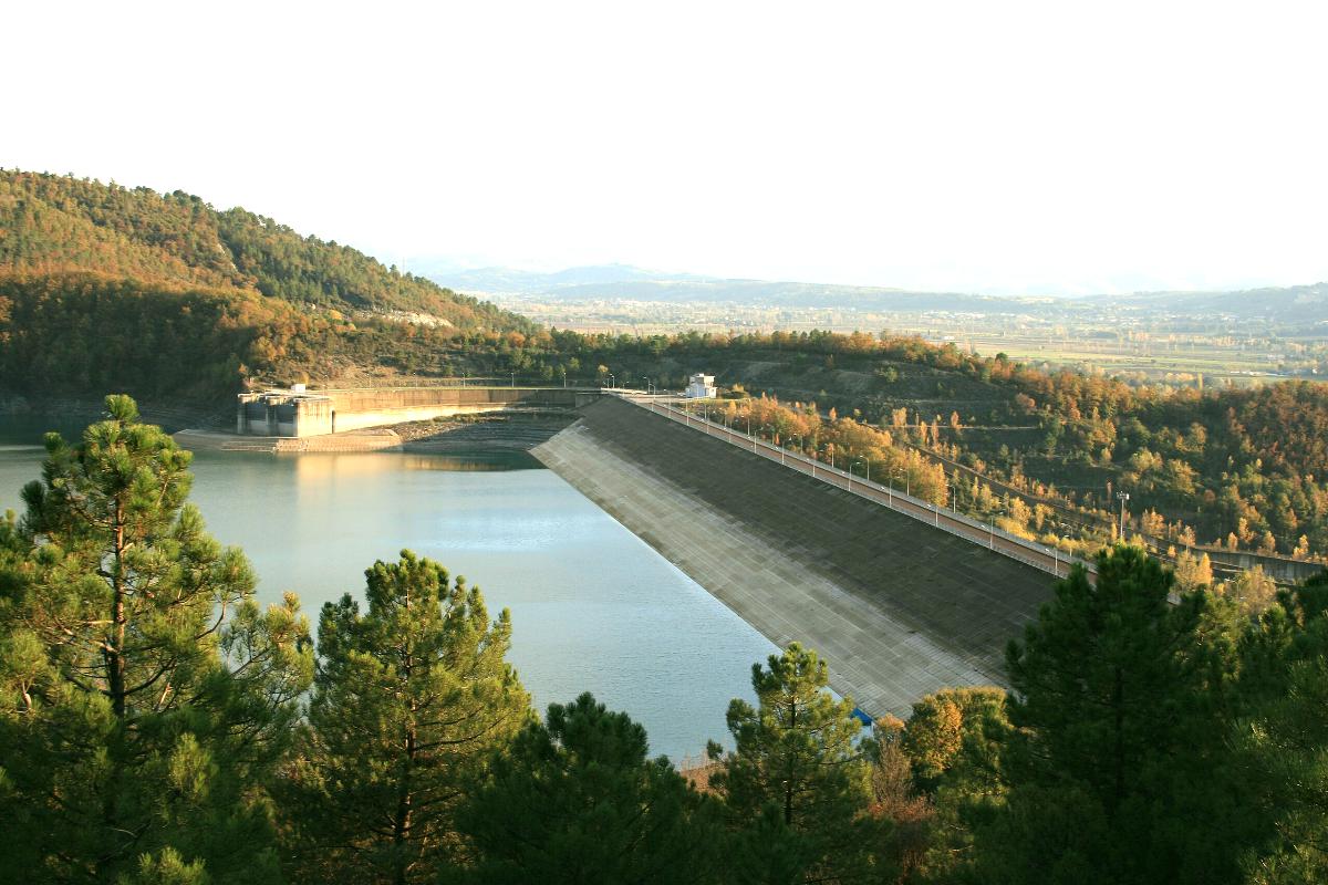 La diga di Montedoglio in Toscana (Foto di archivio)