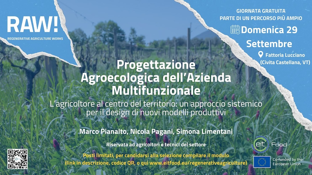 Lavorare con il territorio, analisi dei costi e reti commerciali di un'azienda agricola multifunzionale. Queste sono alcune delle tematiche che verranno affrontate il 29 settembre