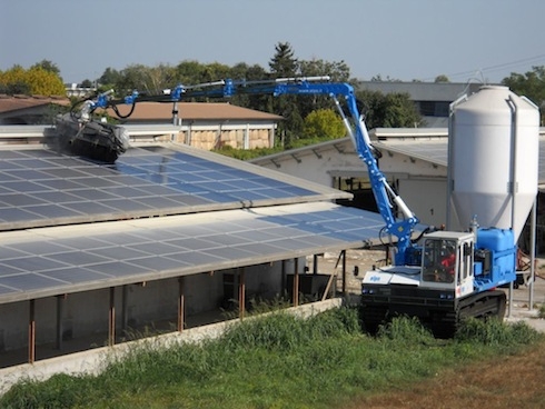 Fotovoltaico: macchina pulitrice Elpo