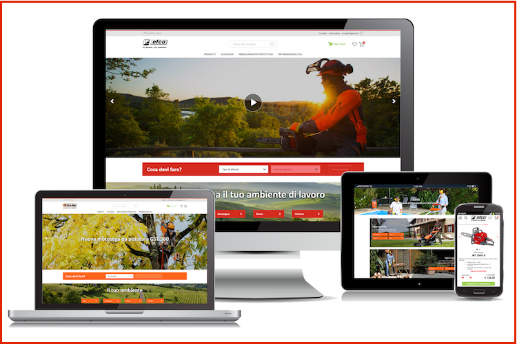 Sono online i nuovi portali ecommerce Efco e Oleo-Mac