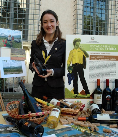 Erika Pedrini, vincitrice per la categoria esportare il territorio, ha innestato nella sua azienda vitigni dell'impero Austro-Ungarico