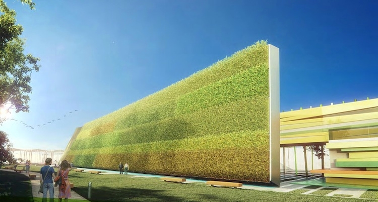 Il Green Wall Israel al padiglione di Israele a Expo 