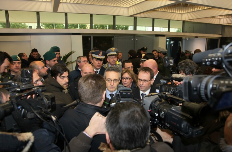 Il ministro Mario Catania a Fieragricola, Verona 2/5 febbraio 2012 (Foto Ennevi)
