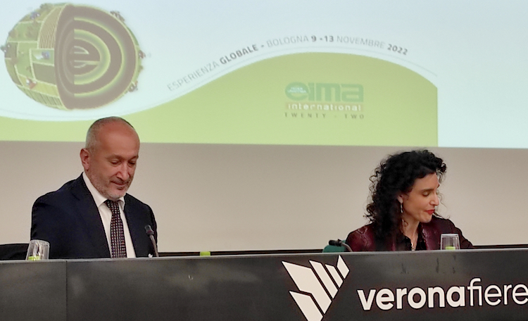 Press conference Fieragricola 2022: da sinistra Alessandro Malavolti e Simona Rapastella